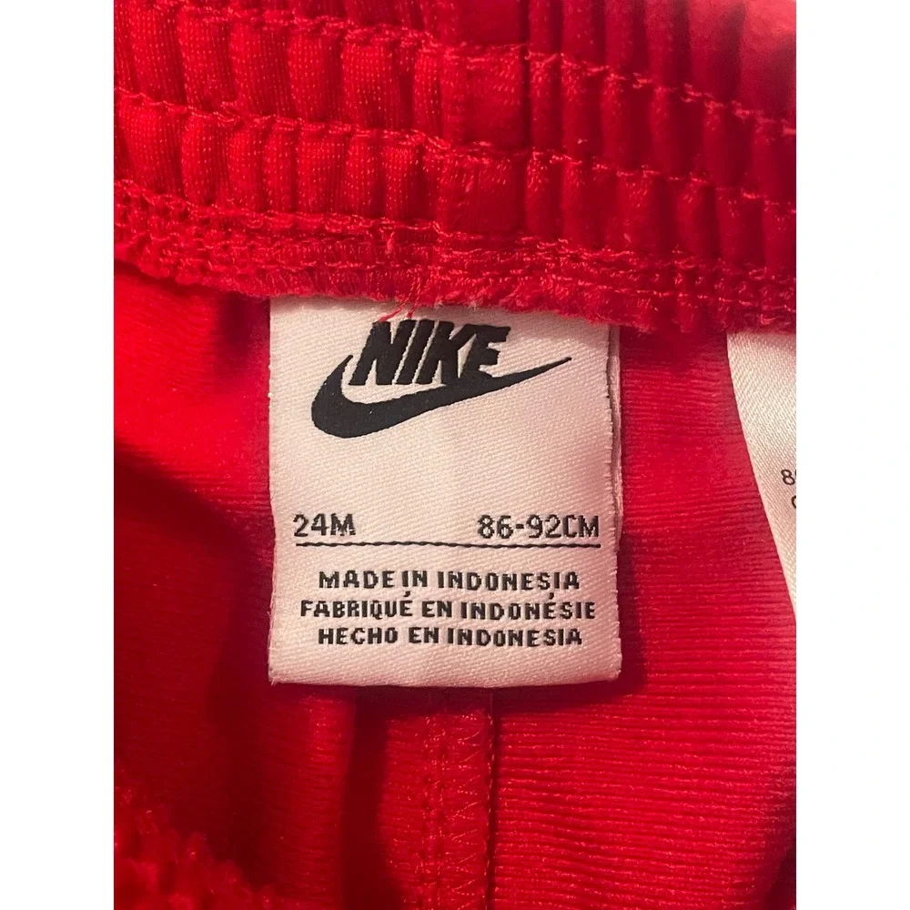 Nike Tracksuit Set Red White Logo Tape Infant‎ Baby 24M Outfit